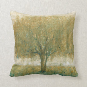 Summer Day Tree II Throw Pillow