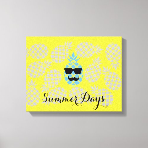 Summer Days Pineapple Canvas
