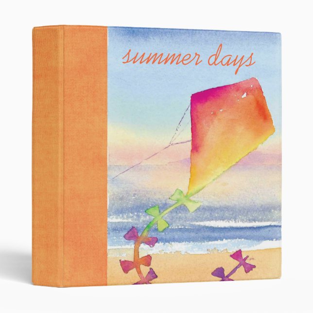 summer days scrapbook binder (Front/Spine)