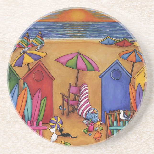 Summer Delight by Lisa Lorenz Drink Coaster (Front)