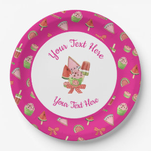 Summer Delights Paper Plates
