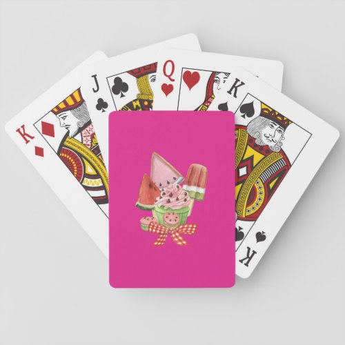 Summer Delights Playing Cards