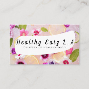 Summer Delivery of healthy food Business Card