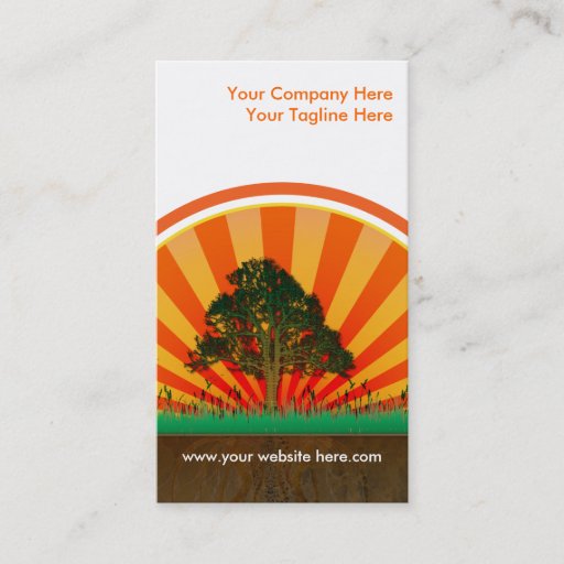 Customizable summer design business card template