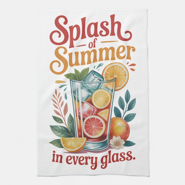 Summer Design Kitchen Towel (Vertical)