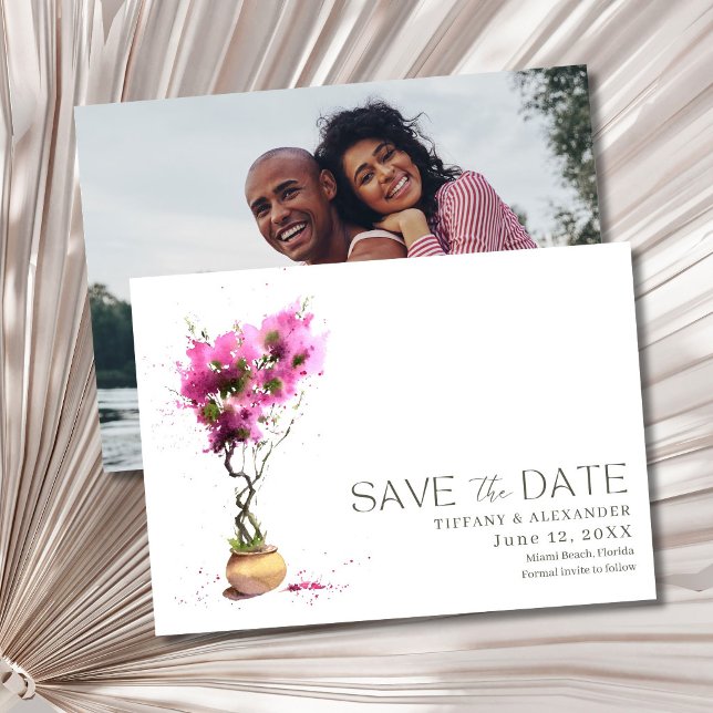 Summer Destination Wedding Photo Save The Date (Summer Destination Wedding Photo Save The Date)
