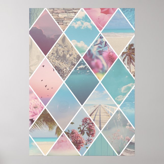 Summer Diamond Pattern Poster (Front)
