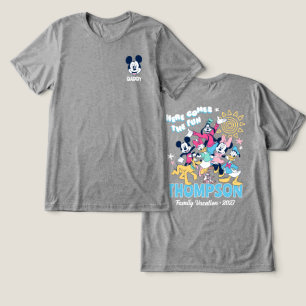 Summer Disney Family Vacation Matching  Tri-Blend Shirt