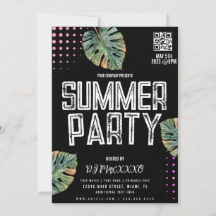 Summer DJ Event Party Bar Club Flyer Invitation