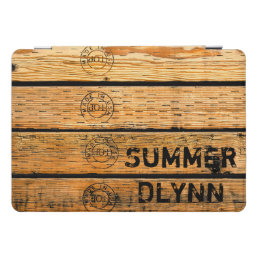 SUMMER DLYNN - Wood Planks Stamped w &quot;Made in USA&quot; iPad Pro Cover
