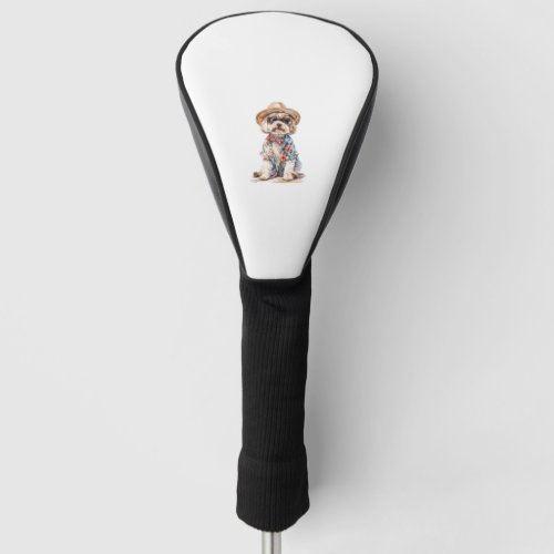 Summer Dog Cavapoo _1 Golf Head Cover