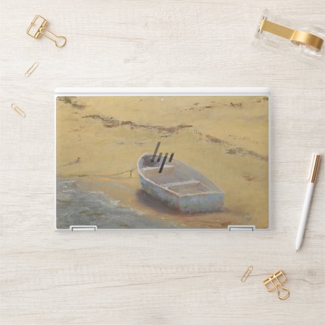 Summer Dory - Boat on the Shore HP Laptop Skin (Desk)