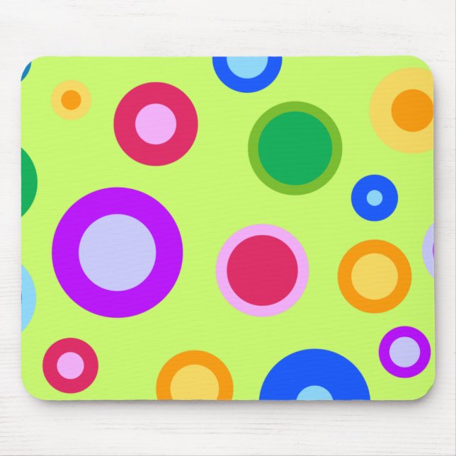 Summer Dots Mouse Pad (Front)