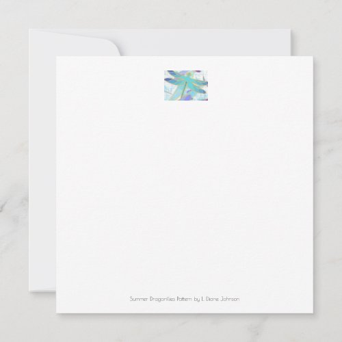 Summer Dragonflies Note Card