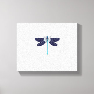 Summer Dragonfly T-Shirt_8 Canvas Print