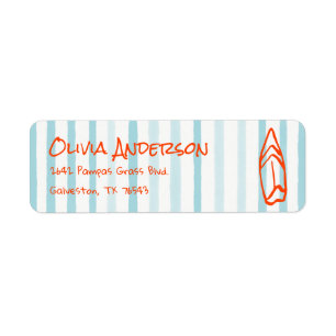 Summer Drawn Neutral Baby On Board Baby Shower Label