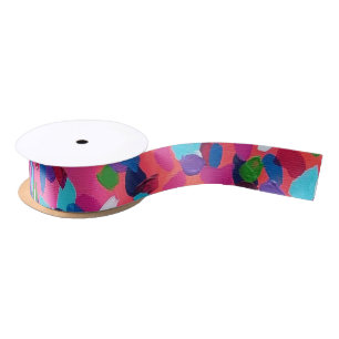 Summer Dreams Abstract Print Satin Ribbon