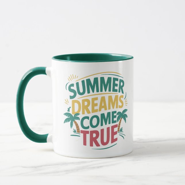 Summer Dreams Come True, summer mug  (Left)