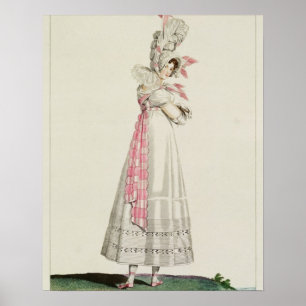 Summer Dress, fashion plate from 'Incroyables et M Poster