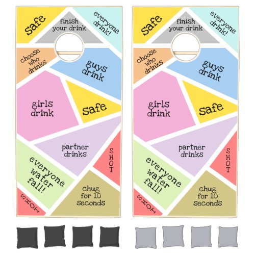 Summer Drinking Party Toss Cornhole Set