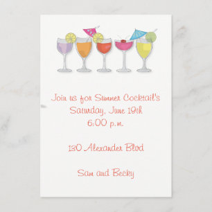 Summer Drinks Invitation