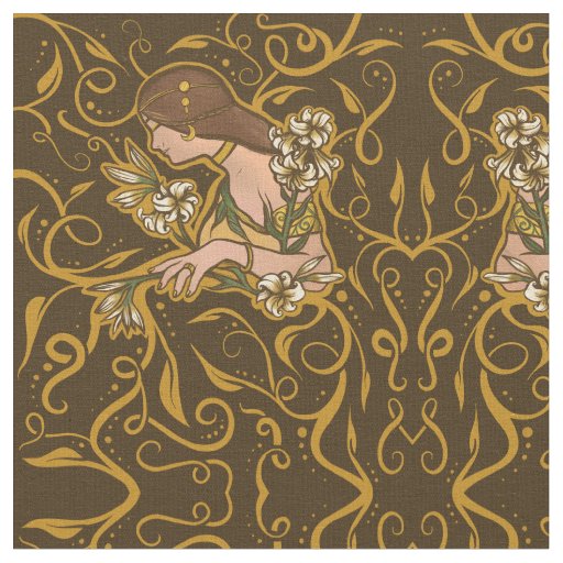 Summer Druid Goddess Fabric