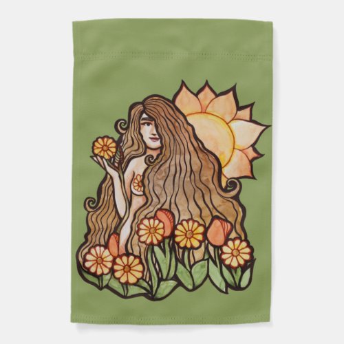 Summer Earth Goddess                               Garden Flag