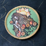 Summer Earth Goddess Patch<br><div class="desc">Summer Earth Goddess wildflower wild flower wildflowers "wild flower" nature witch wicca In the heart of summer, the Earth reveals its goddess, adorned with wildflowers dancing in the gentle breeze. Each petal whispers secrets of the wild, weaving a tapestry of beauty and magic. As a nature witch, she tends to...</div>