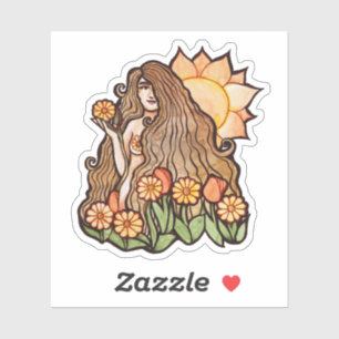 Summer Earth Goddess Sticker