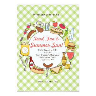 Picnic Food Invitations | Zazzle