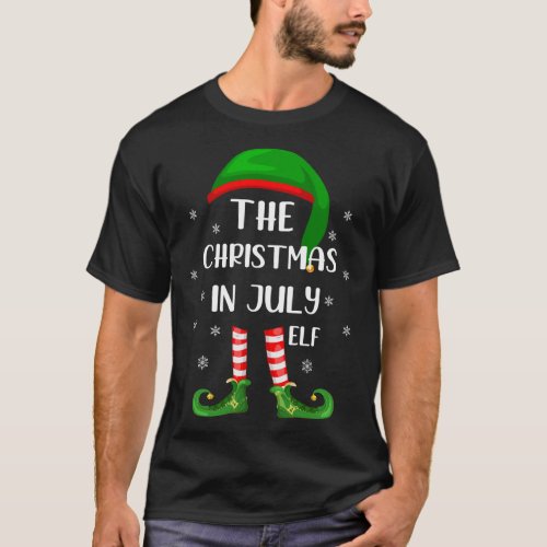 Summer Elf Xmas Matching Family Elf Christmas in J T_Shirt