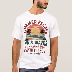 Summer Escape Sun Waves Beach Days T-Shirt