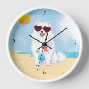 Summer Eskie Wall Clock