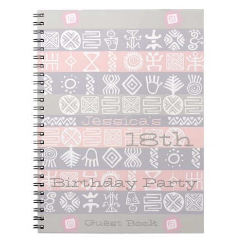Summer Ethnic 18th Birthday Party Guest Book