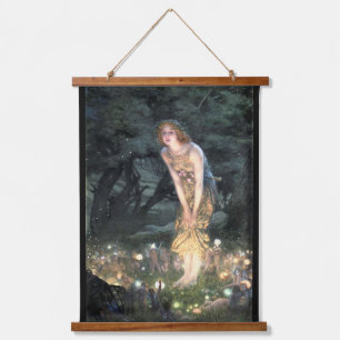 Summer Eve by Pre-Raphaelite Edward Robert Hughes Hanging Tapestry