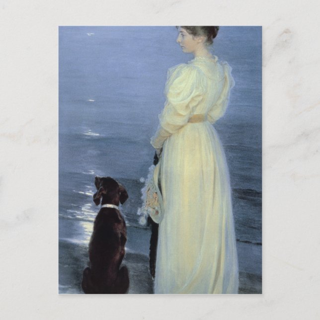 Summer Evening at Skagen Postcard (Front)