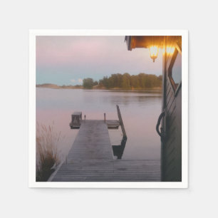 Summer evening in the swedish archipelago napkins