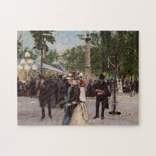 Summer Evening in Tivoli Paul Fischer Jigsaw Puzzle