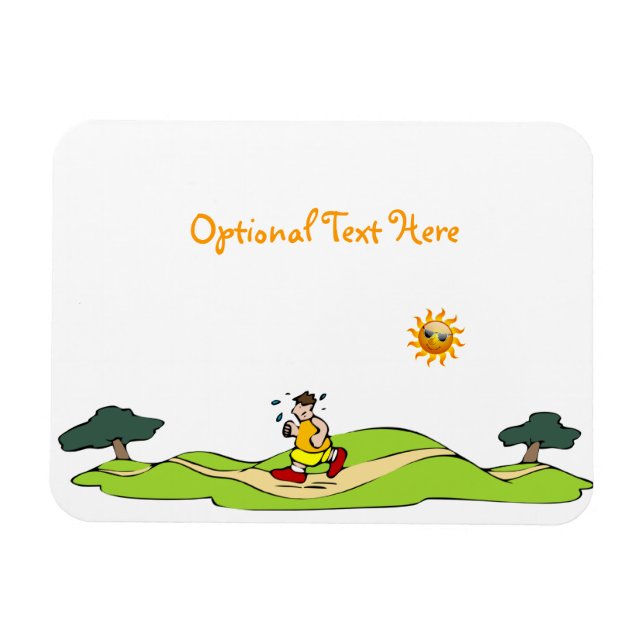 Summer Exercise Funny Flexible Magnet (Horizontal)