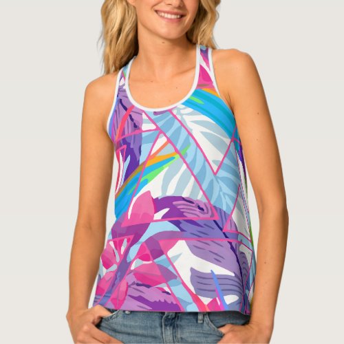 Summer Exotic Floral Tropic Tank Top
