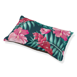 Summer Exotic Flowers design Pet Bed