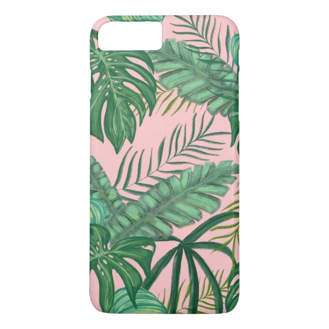 Summer Exotic Green Leaves Case-Mate iPhone Case (Back)