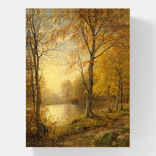 Summer Fall Autumn Leaves Nature Vintage Fine Art Paperweight