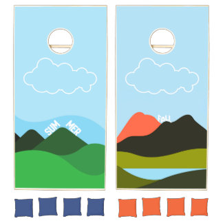 Summer & Fall Seasonal Year-around Cornhole Set
