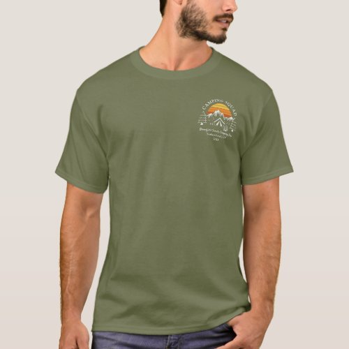 Summer Family Camping Vacation Custom Matching T_Shirt