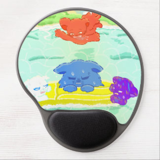 Summer family cats gel mouse pad