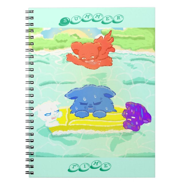 Summer family cats notebook (Front)