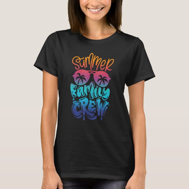 Summer Family Crew Matching Family Group Summer Va T-Shirt (Front)