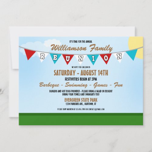 Summer Family Reunion Invitation