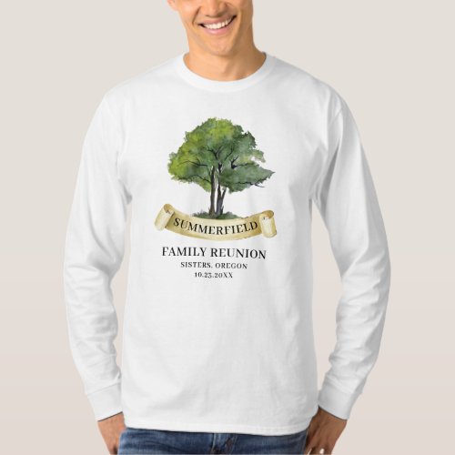 Summer Family Reunion Tree Matching Keepsake Dad T_Shirt
